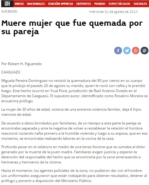 Muere mujer que fue quemada por su pareja | Informativo Mujer Muere mujer que fue quemada por su pareja | Informativo Mujer