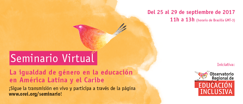 Seminario virtual "La igualdad de género en la educación en América Latina y el Caribe"