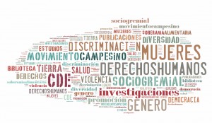 CDE nube letras